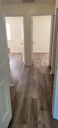 a view of small space with racks on the wall