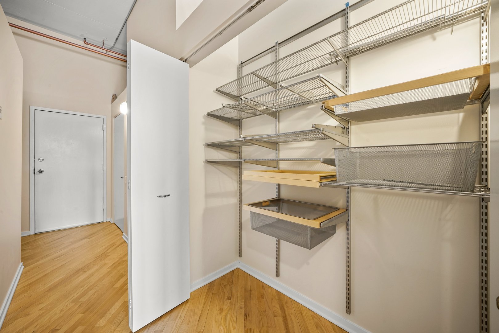 500 South Clinton Street, Unit 424 Chicago, IL 60607 - Photo 19 of 29 a view of walk in closet with empty racks