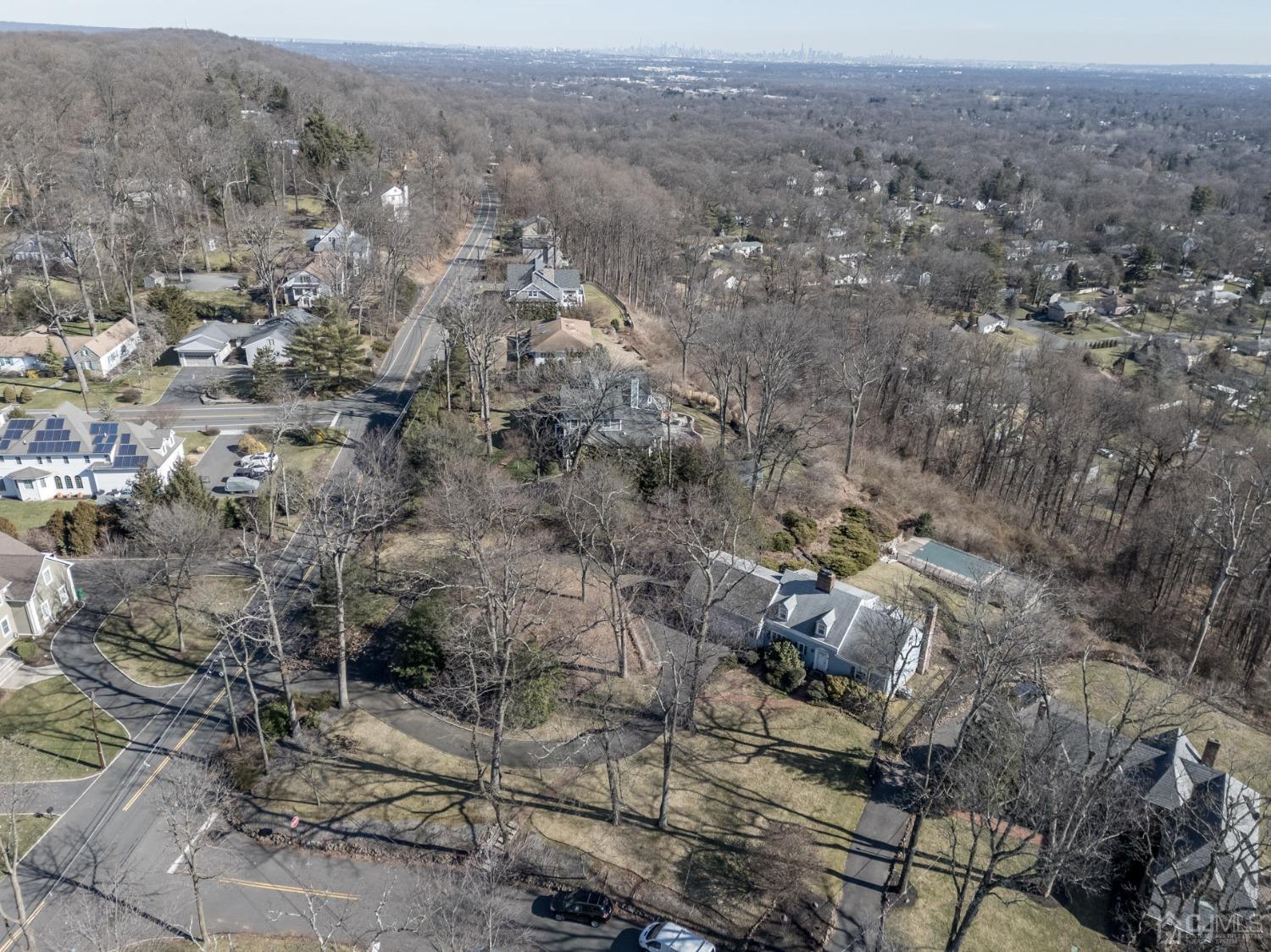 6 Far View Drive Mountainside, NJ 07092 - Photo 39 of 45 an aerial view of house with yard and mountain view