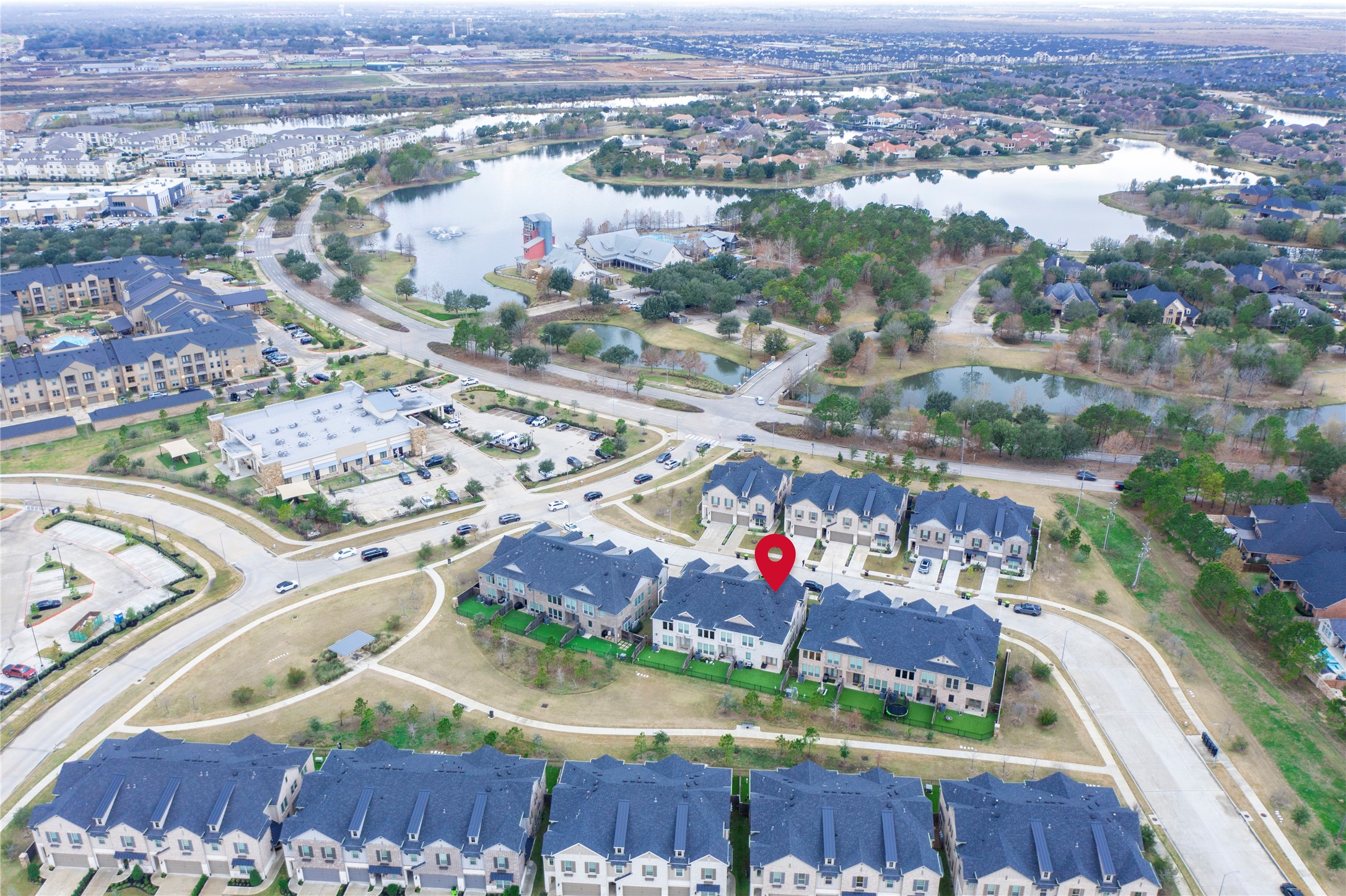 6519 Bramble Cv Lane Fulshear, TX 77441 - Photo 28 of 29 an aerial view of residential houses with outdoor space
