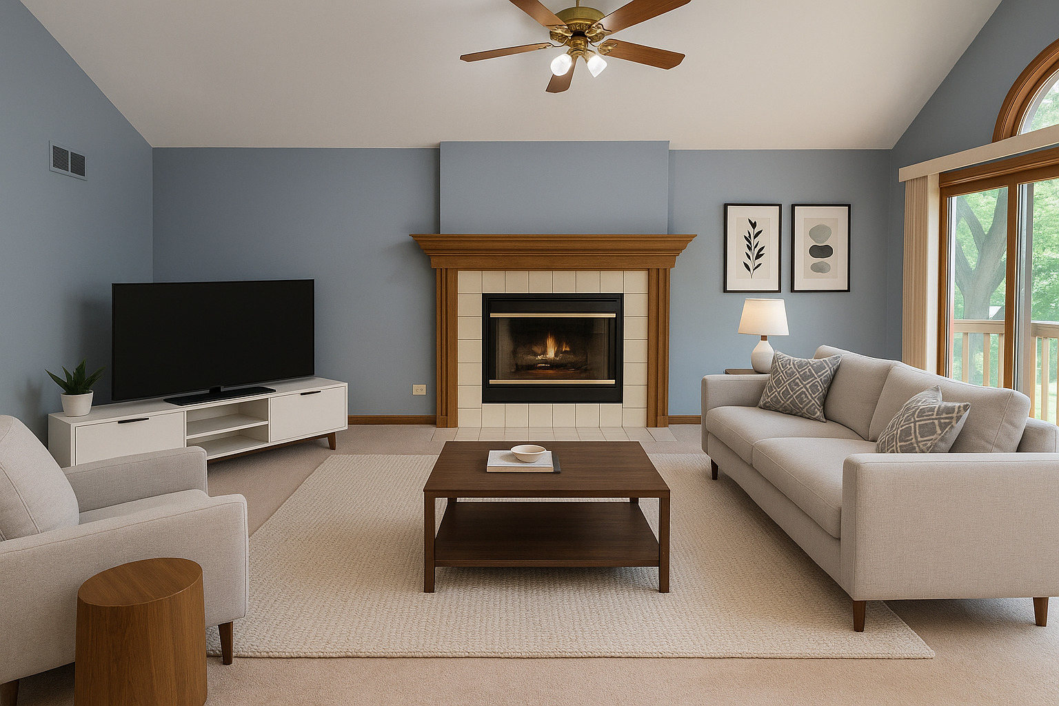 2286 Brookside Lane Aurora, IL 60502 - Photo 10 of 32 a living room with furniture and a flat screen tv