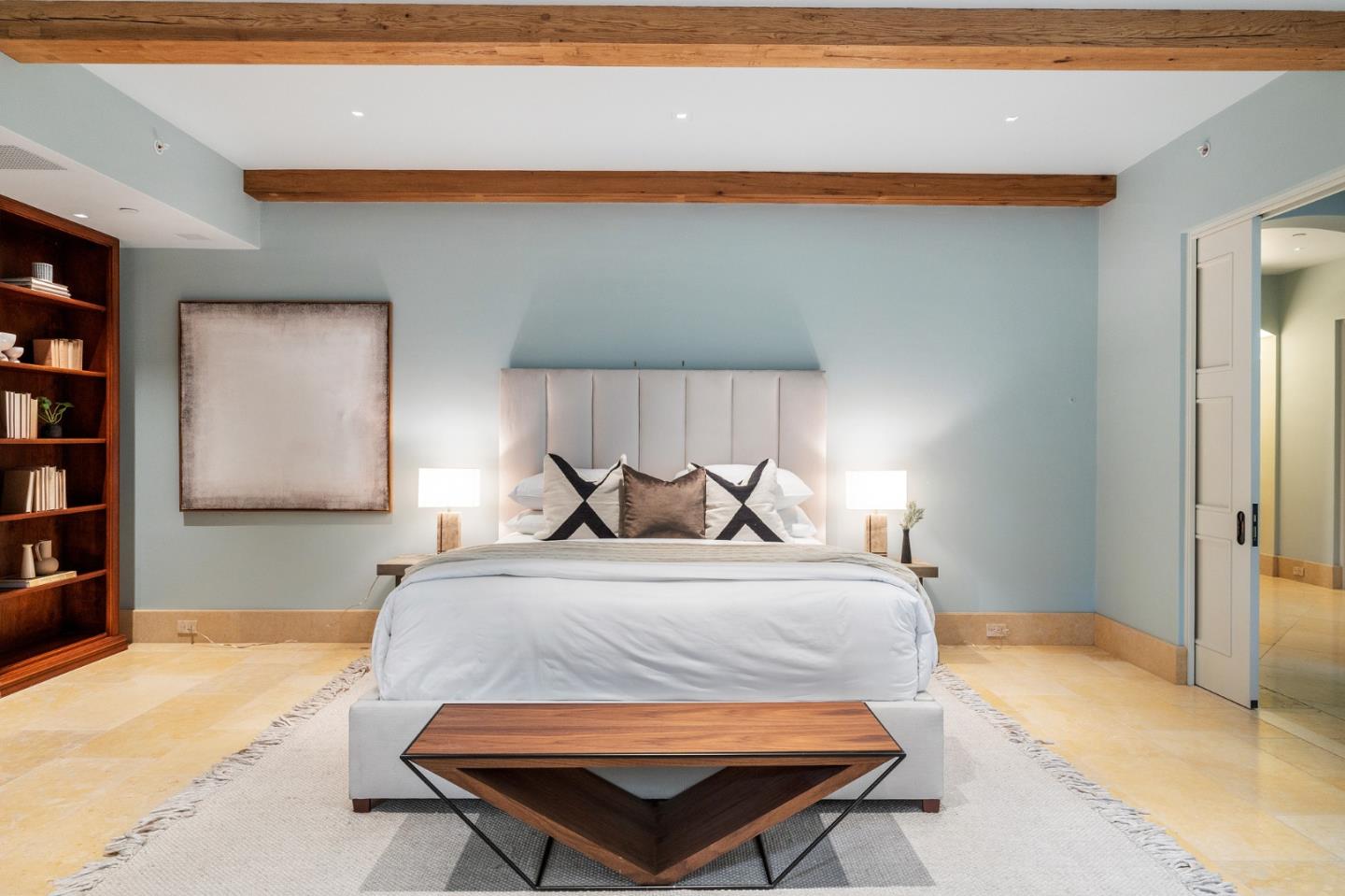 3204 Palmero Way Pebble Beach, CA 93953 - Photo 84 of 93 a bedroom with a bed and a dresser in it