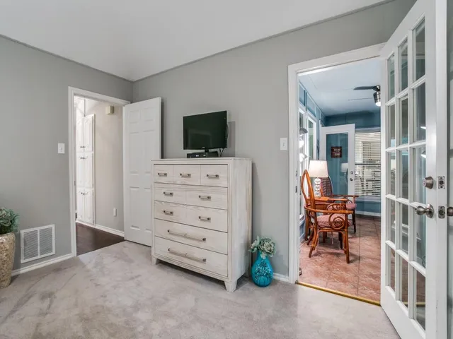 a view of livingroom with furniture and flat screen tv