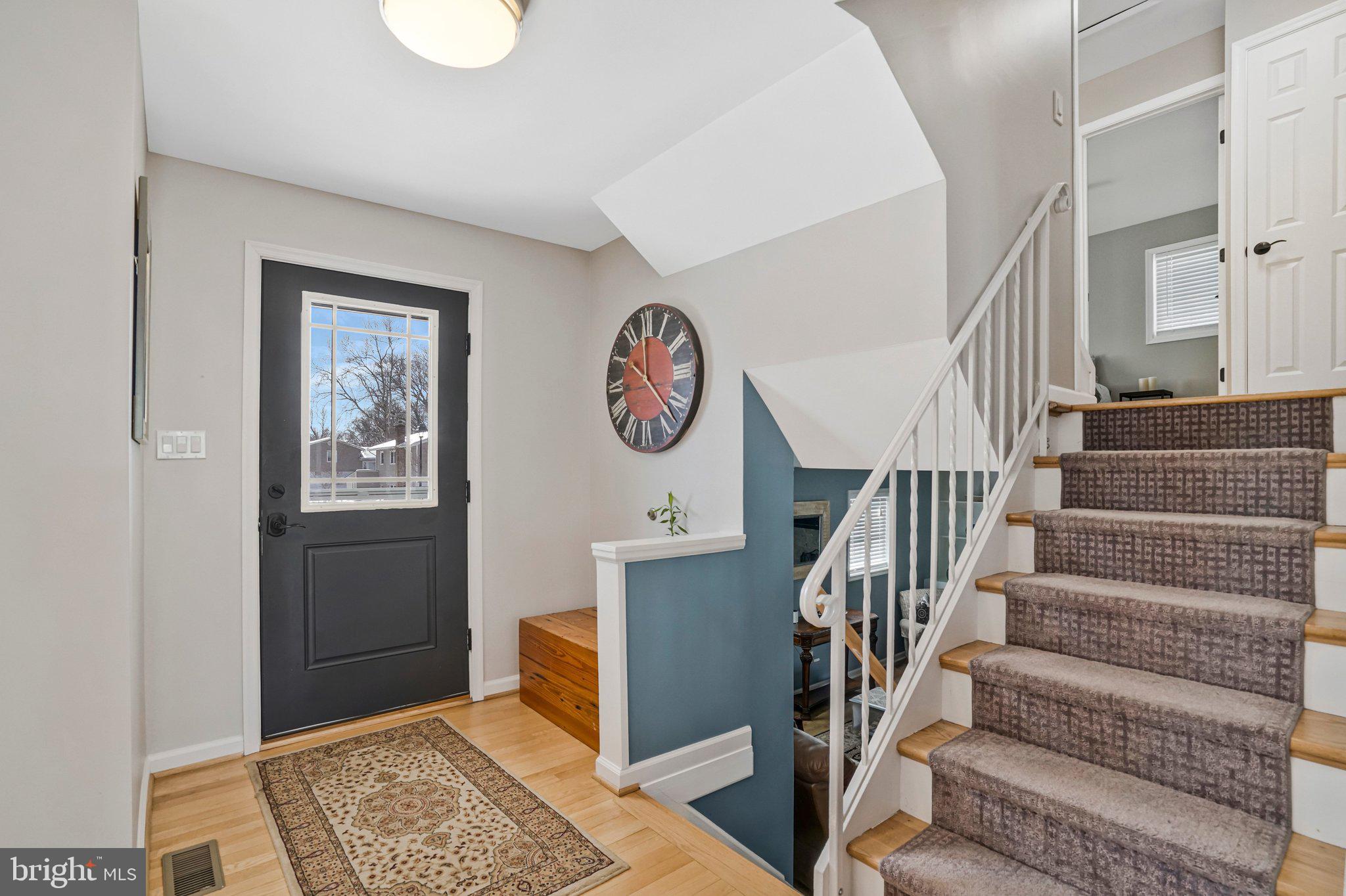 2314 Apple Hill Road Alexandria, VA 22308 - Photo 12 of 45 Front door entrance. Stairs to upper/lower floors