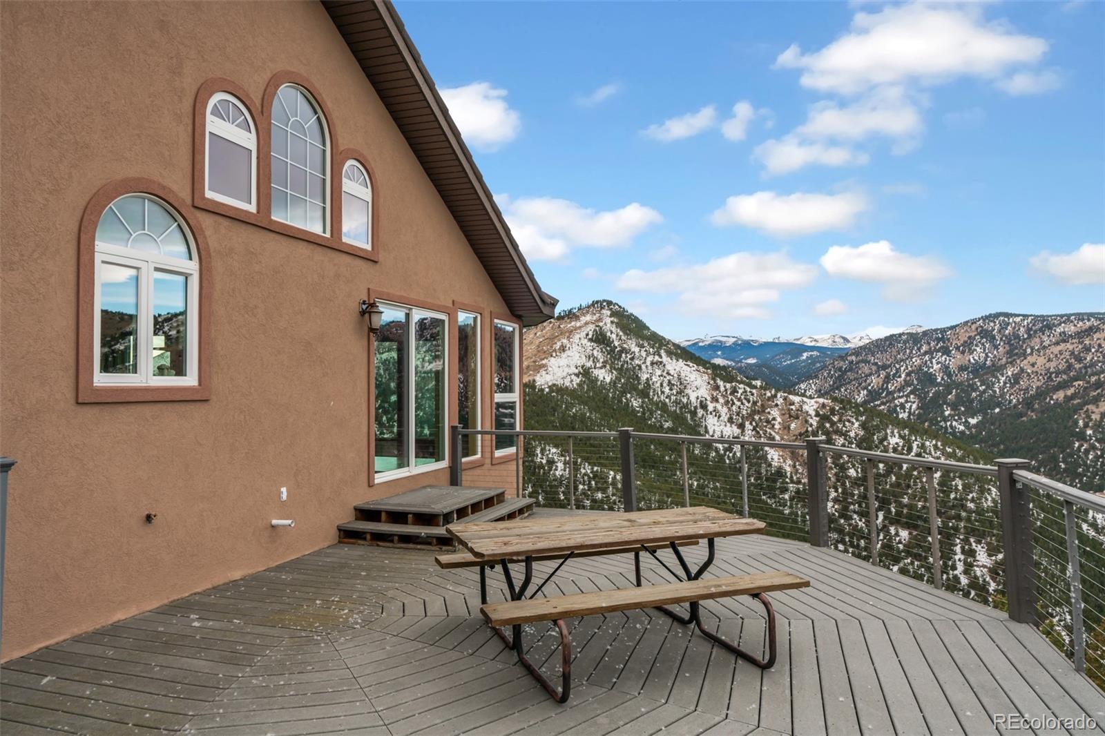 323 Overlook Lane Boulder, CO 80302 - Photo 35 of 40 a view of a terrace with couches and wooden floor
