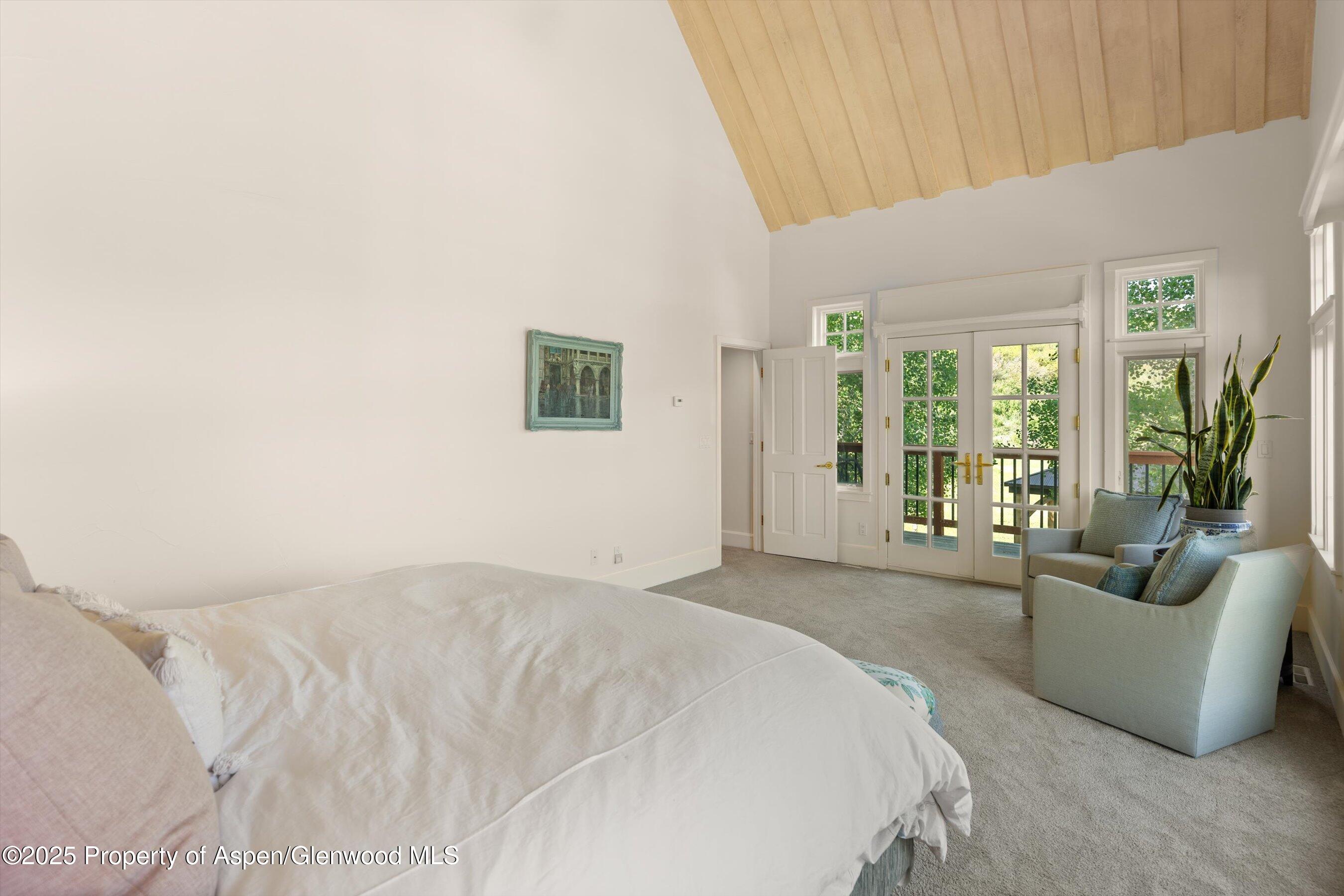 2240 Old Herron Road Basalt, CO 81621 - Photo 12 of 42 a spacious bedroom with a bed and glass window