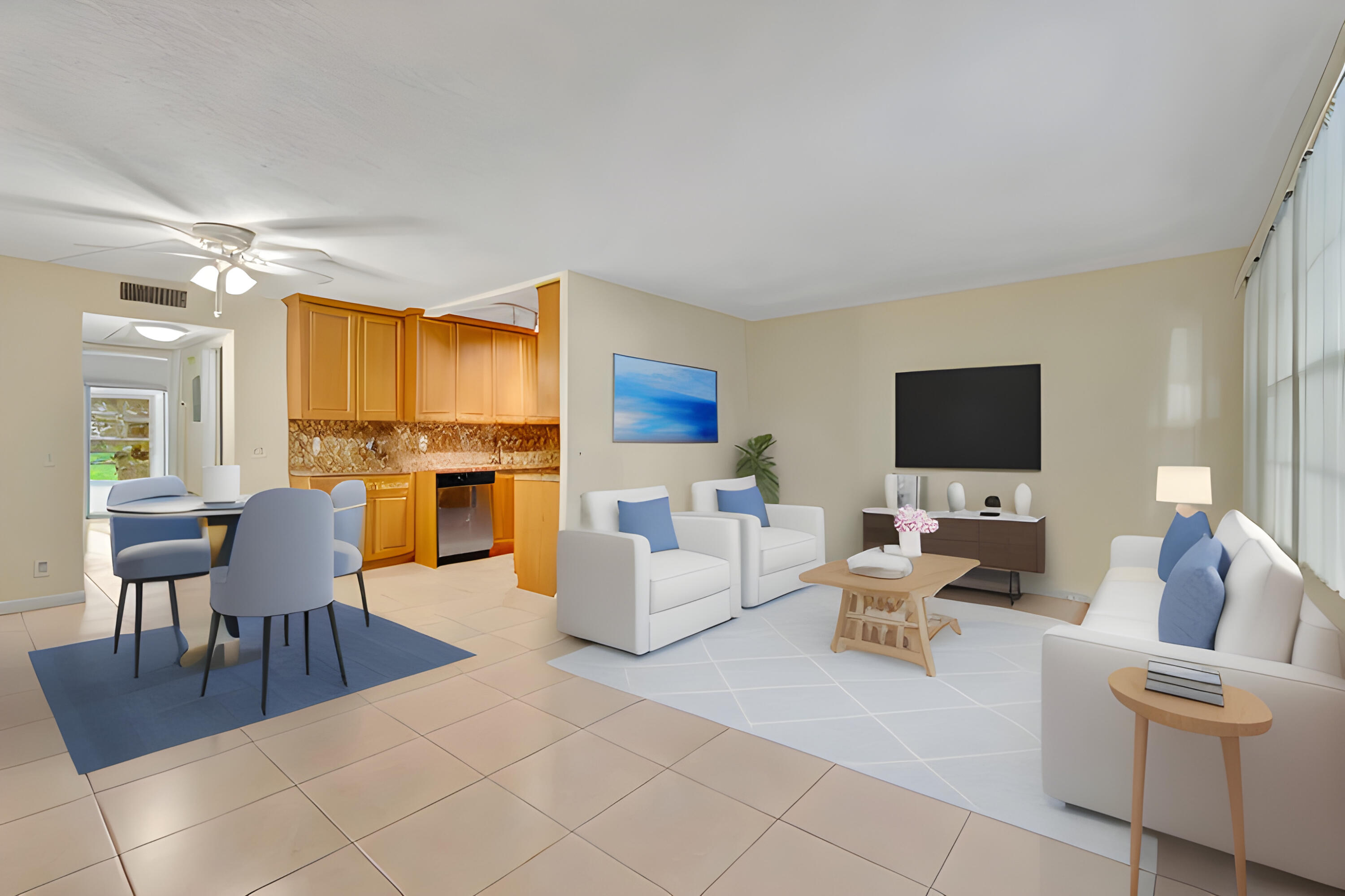1091 Wolverton East Boca Raton, FL 33434 - Photo 10 of 42 Virtual Staging AI - Liv.Din Rm