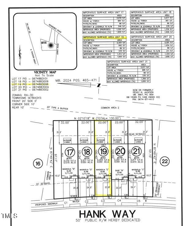 252 Hank Way Willow Spring, NC 27592 - Photo 6 of 49 PLOT PLAN