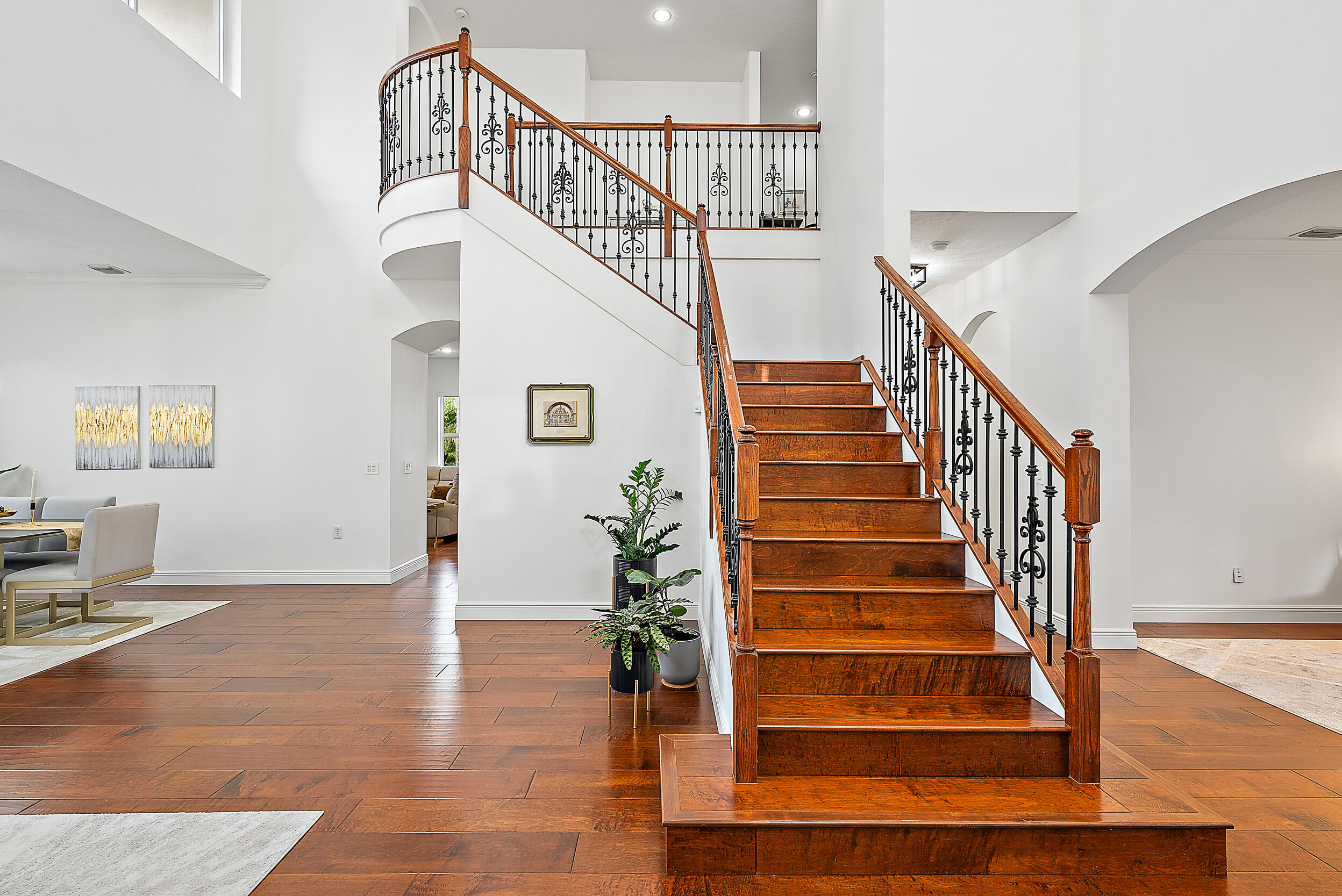 2109 Spring Court Palm Beach Gardens, FL 33410 - Photo 16 of 43 Staircase to upper level