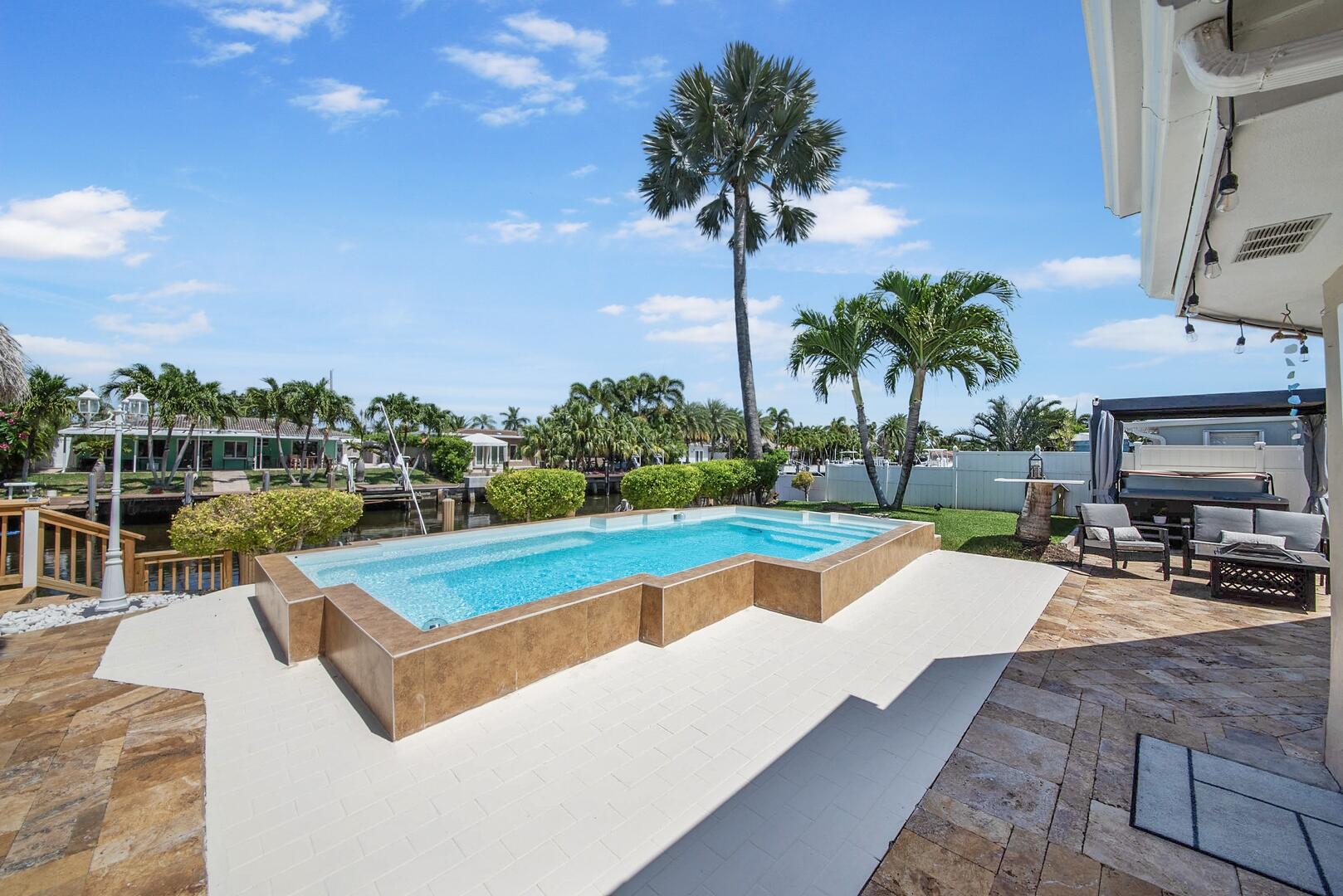 220 Southeast 2nd Avenue Pompano Beach, FL 33060 - Photo 23 of 43 a view of a swimming pool with a table and chairs