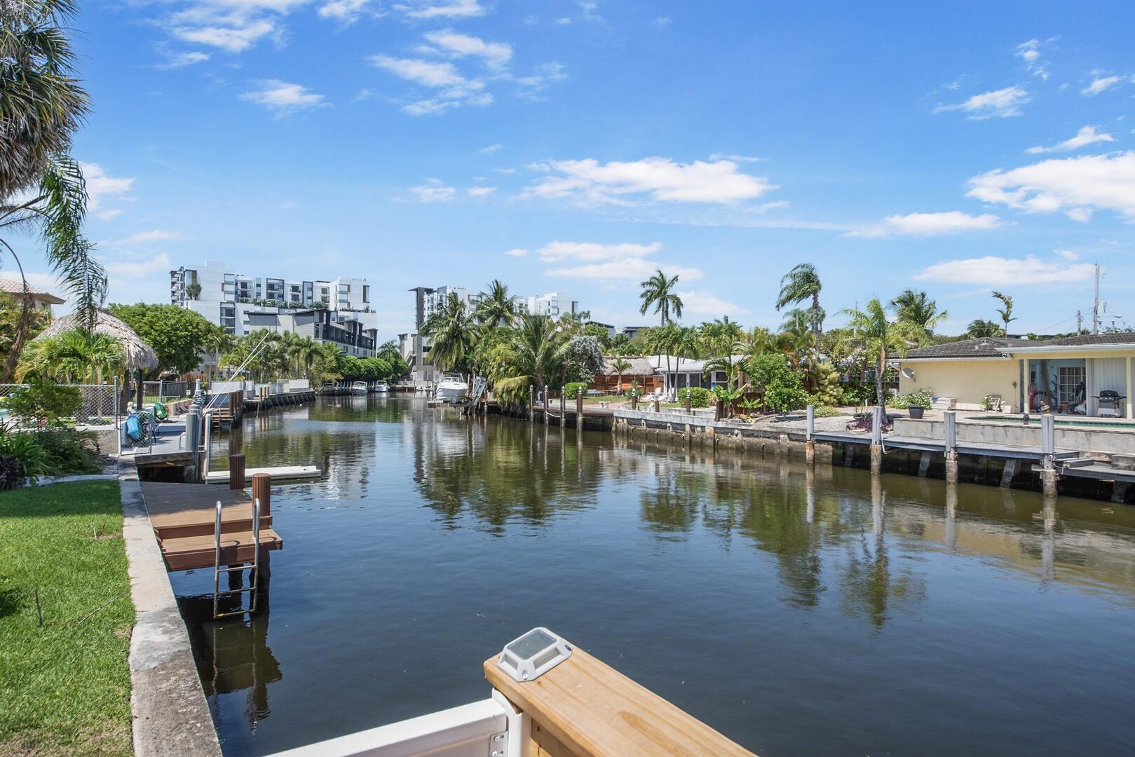 220 Southeast 2nd Avenue Pompano Beach, FL 33060 - Photo 29 of 43 a view of a lake with a house sitting space and lake view