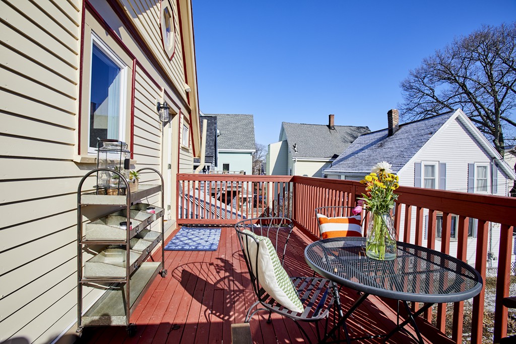 56 Hinckley Street, Unit 2 Somerville, MA 02145 - Photo 13 of 18 a view of balcony with outdoor seating