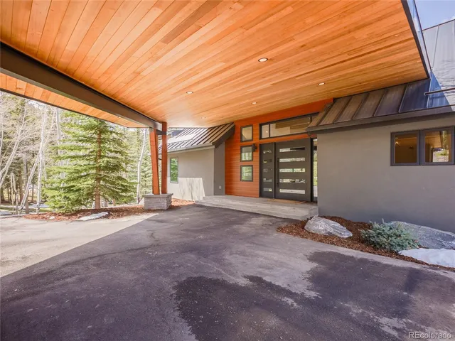 a view of a house with a street