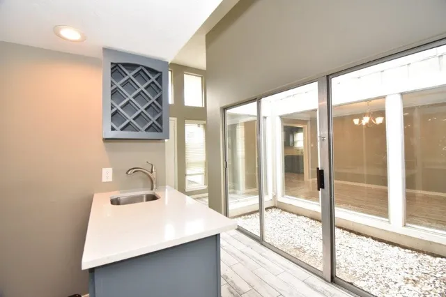 a room with storage and utility