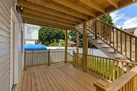 a view of a balcony