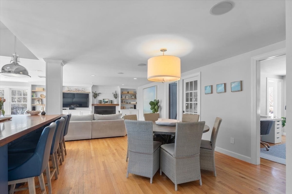 8 Village Lane Hingham, MA 02043 - Photo 10 of 36 a view of a dining room with furniture and wooden floor