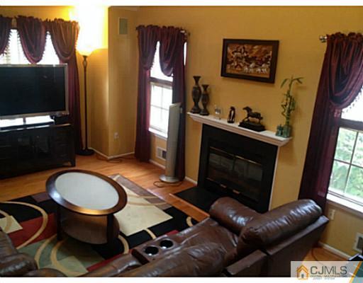 179 Salem Road North Brunswick, NJ 08902 - Photo 2 of 23 a living room with furniture a flat screen tv and a fireplace