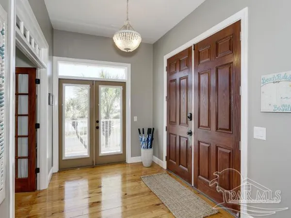 a view of an entryway door