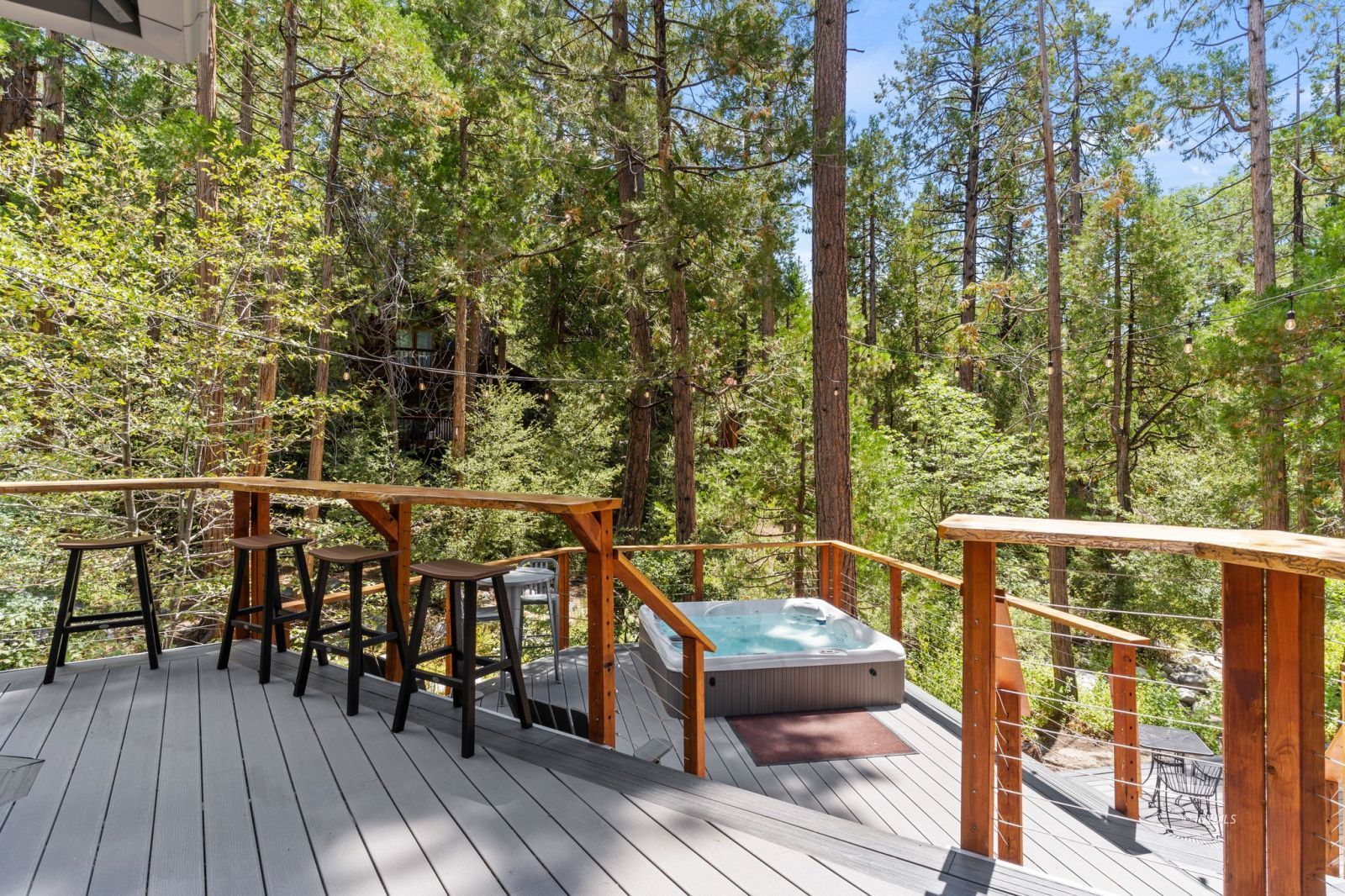 25010 Tahquitz Road Idyllwild, CA 92549 - Photo 69 of 93 Deck overlooking creek and hot tub