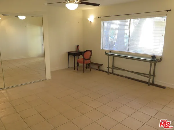 a room with furniture