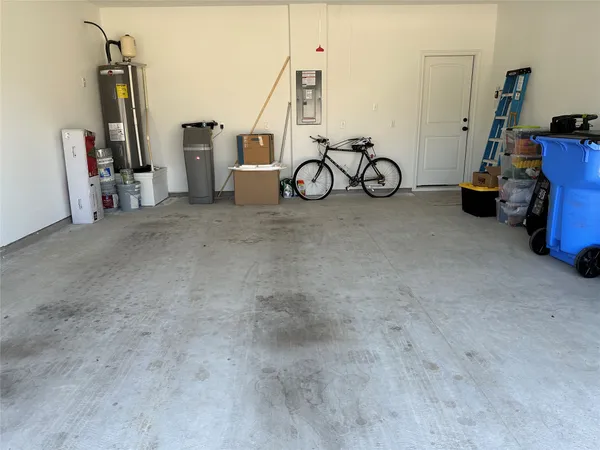 a house with white door