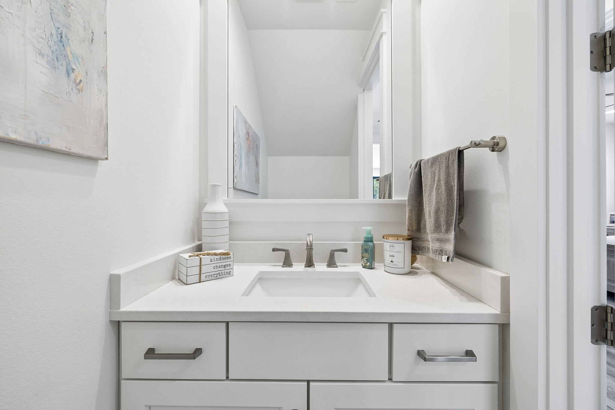 115 Log Landing St Inlet Beach Inlet Beach, FL 32461 - Photo 27 of 69 a bathroom with a sink and a mirror