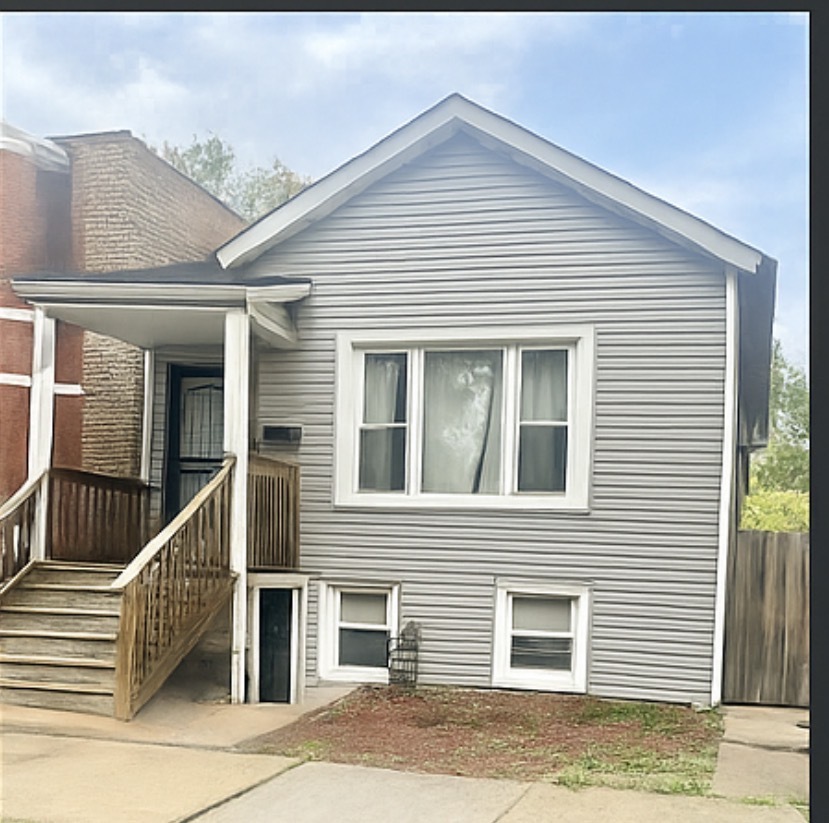 a front view of a house