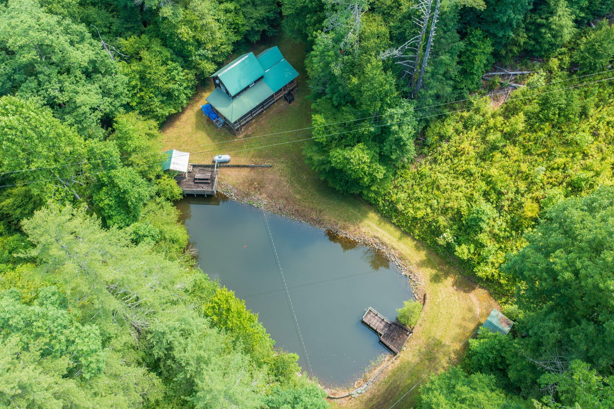230 Big Towee Road Reliance, TN 37369 - Photo 43 of 69 an aerial view of a house with a yard and lake view