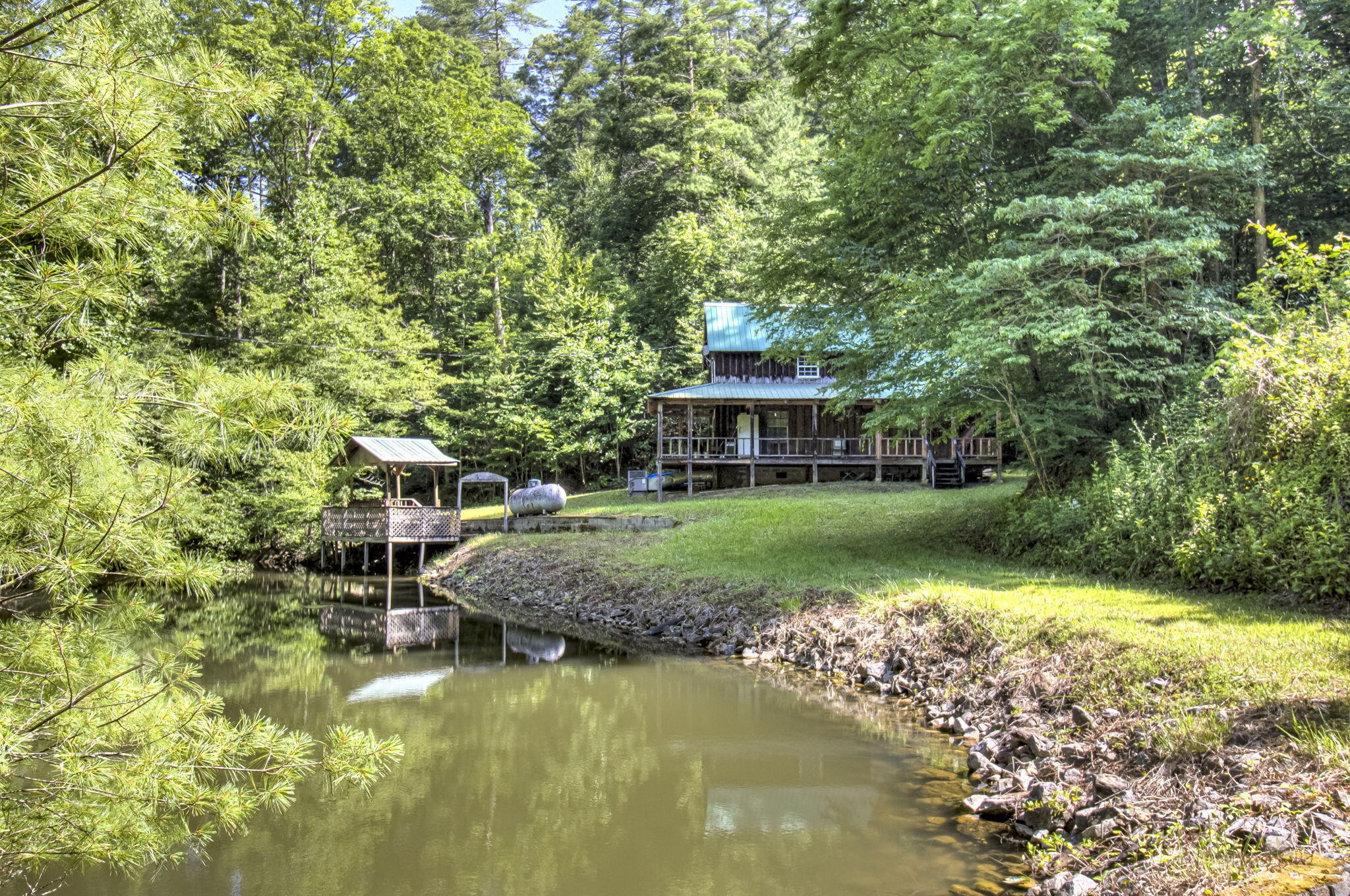 230 Big Towee Road Reliance, TN 37369 - Photo 54 of 69 a view of house with swimming pool and yard