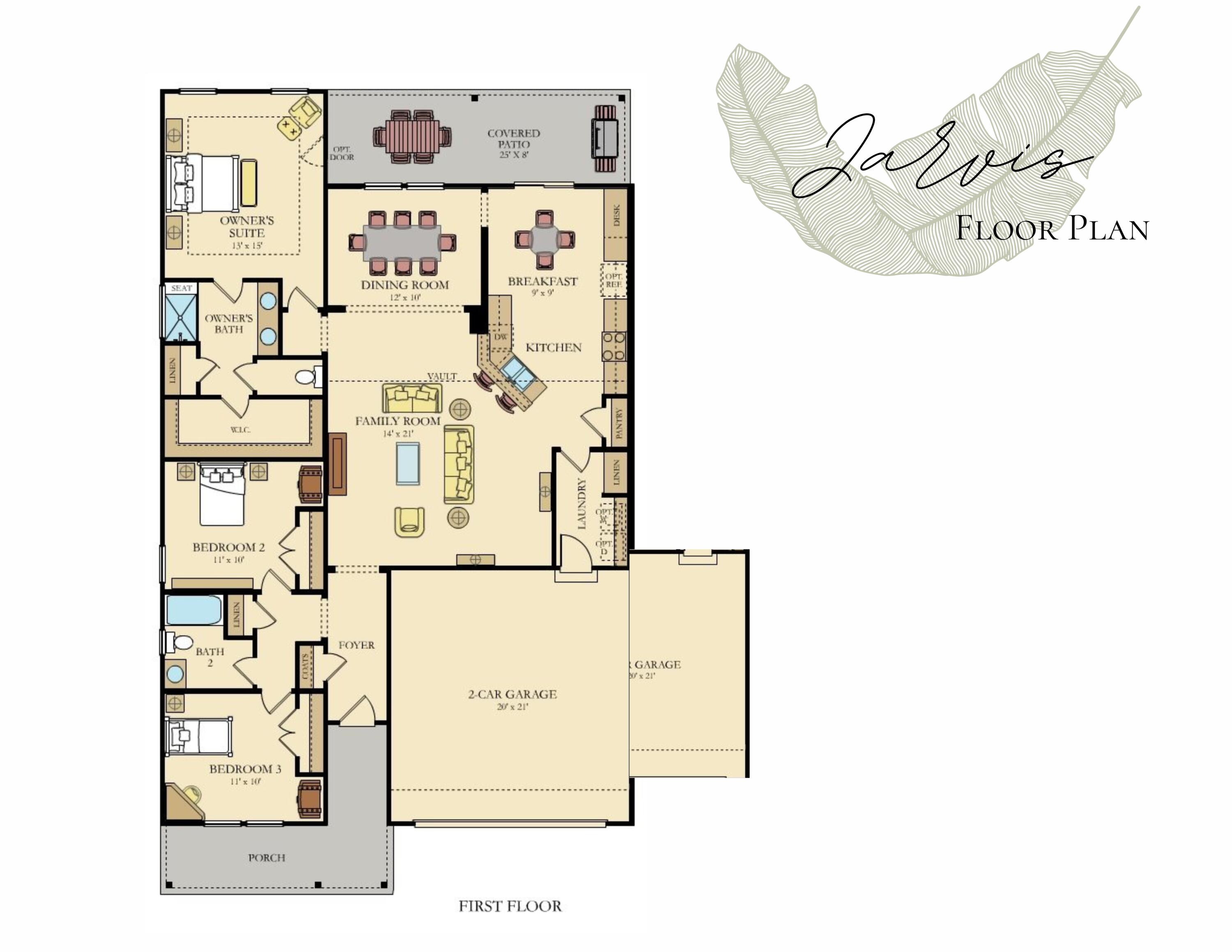 706 Squire Pope Road Summerville, SC 29486 - Photo 52 of 52 Jarvis Floor Plan
