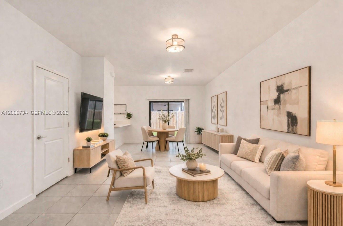 23077 Southwest 129th Place Miami, FL 33177 - Photo 1 of 43 a living room with furniture and a flat screen tv