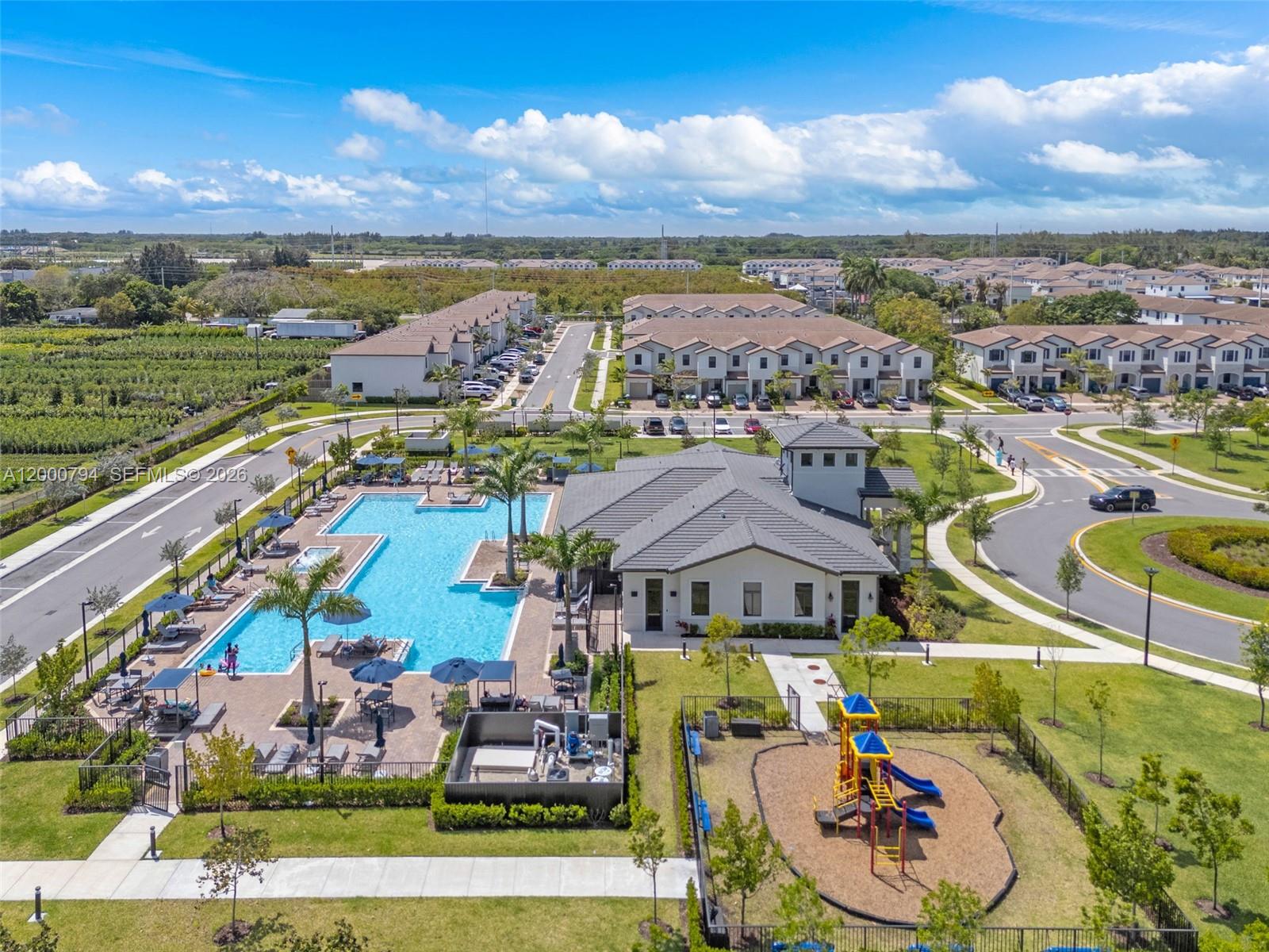 23077 Southwest 129th Place Miami, FL 33177 - Photo 39 of 43 an aerial view of a house with a garden