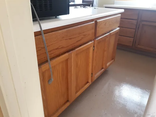 a bedroom with a bed and a closet