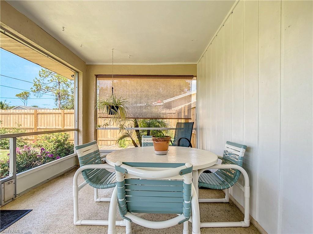 9072 Hamlin Road West Fort Myers, FL 33967 - Photo 32 of 50 a view of a dining room with furniture window and outside view
