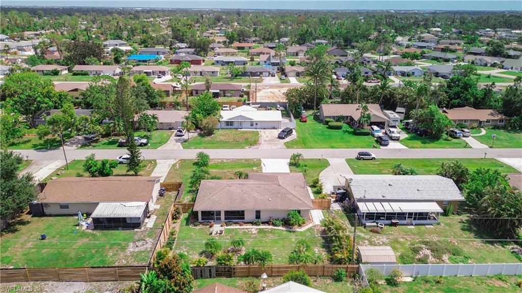 9072 Hamlin Road West Fort Myers, FL 33967 - Photo 43 of 50 an aerial view of house with yard swimming pool and outdoor seating
