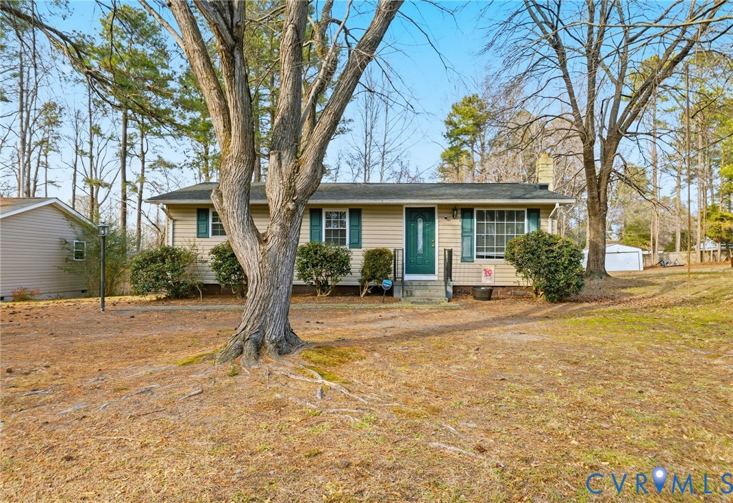 12145 White Bark Road Ruther Glen, VA 22546 - Photo 2 of 23 a view of a house with backyard and a tree