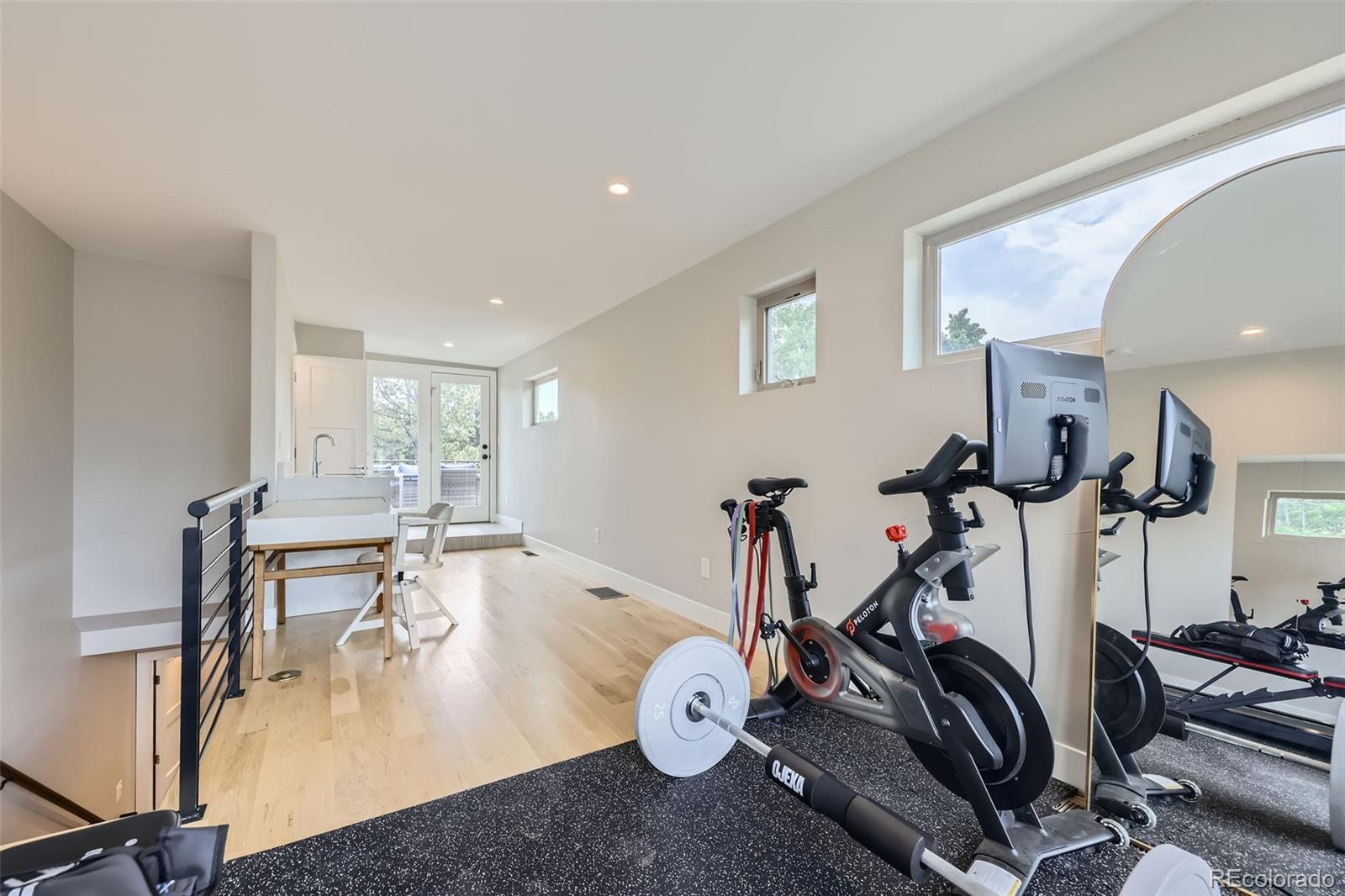 4455 Tejon Street Denver, CO 80211 - Photo 21 of 28 a view of a room with gym equipment