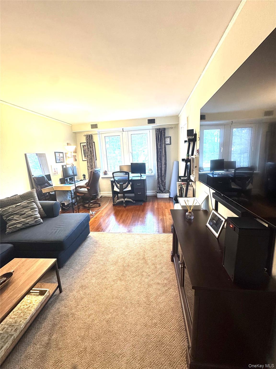 69 Harney Road, Unit 5B Scarsdale, NY 10583 - Photo 7 of 17 a living room with furniture and a large window