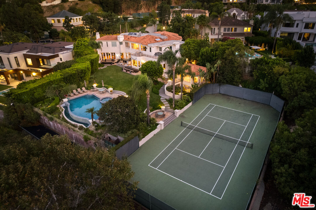 14035 Aubrey Road Beverly Hills, CA 90210 - Photo 1 of 24 an aerial view of a residential houses with outdoor space and street view