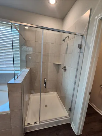 a close view of closet