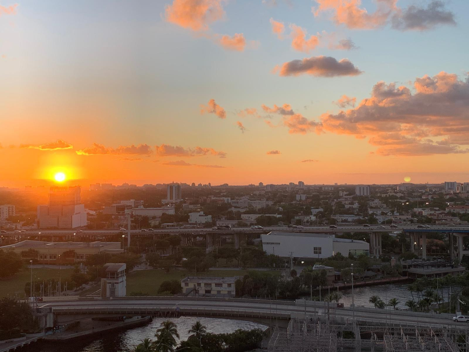 92 Southwest 3rd Street, Unit 1807 Miami, FL 33130 - Photo 31 of 50 VIEWS OF SUNSET FROM APT. 1807