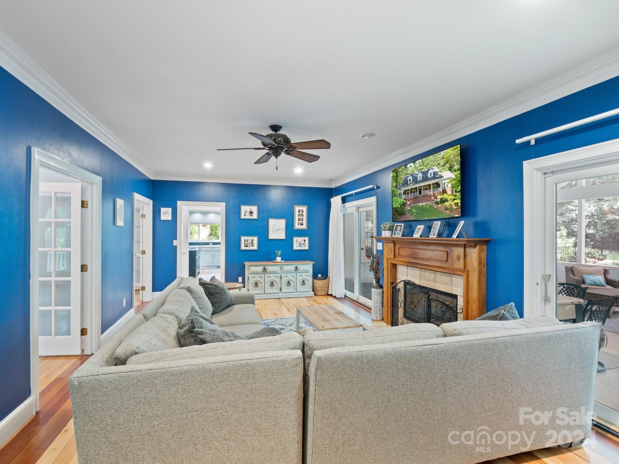 1971 Tara Trail Lancaster, SC 29720 - Photo 15 of 48 a living room with furniture and a fireplace