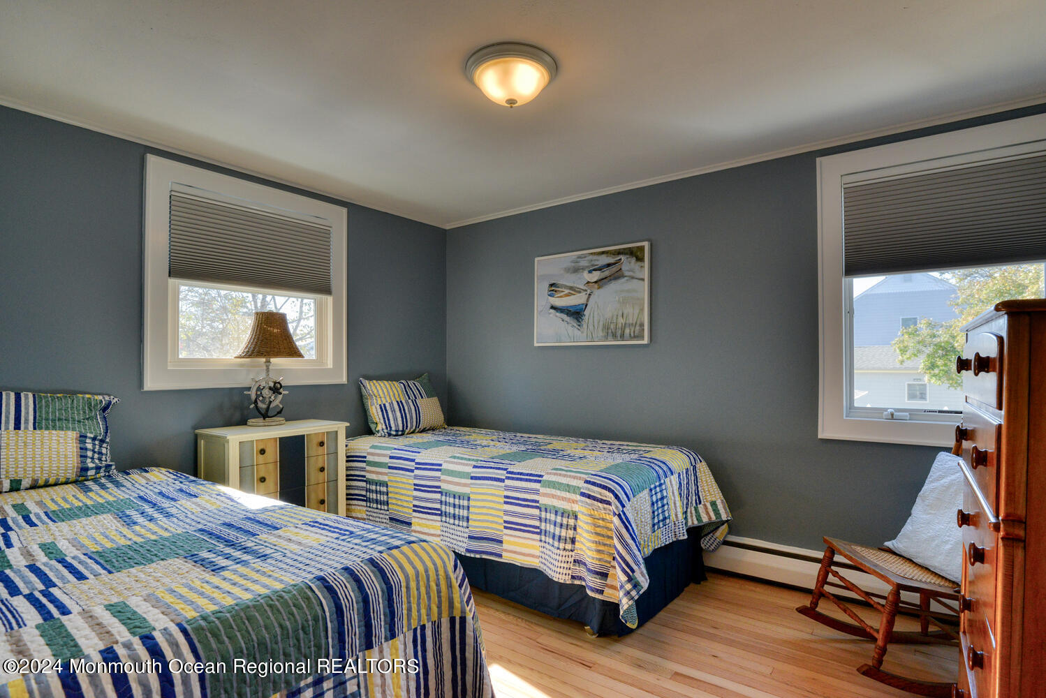 105 St Louis Avenue Point Pleasant Beach, NJ 08742 - Photo 13 of 25 a bedroom with two beds and a window