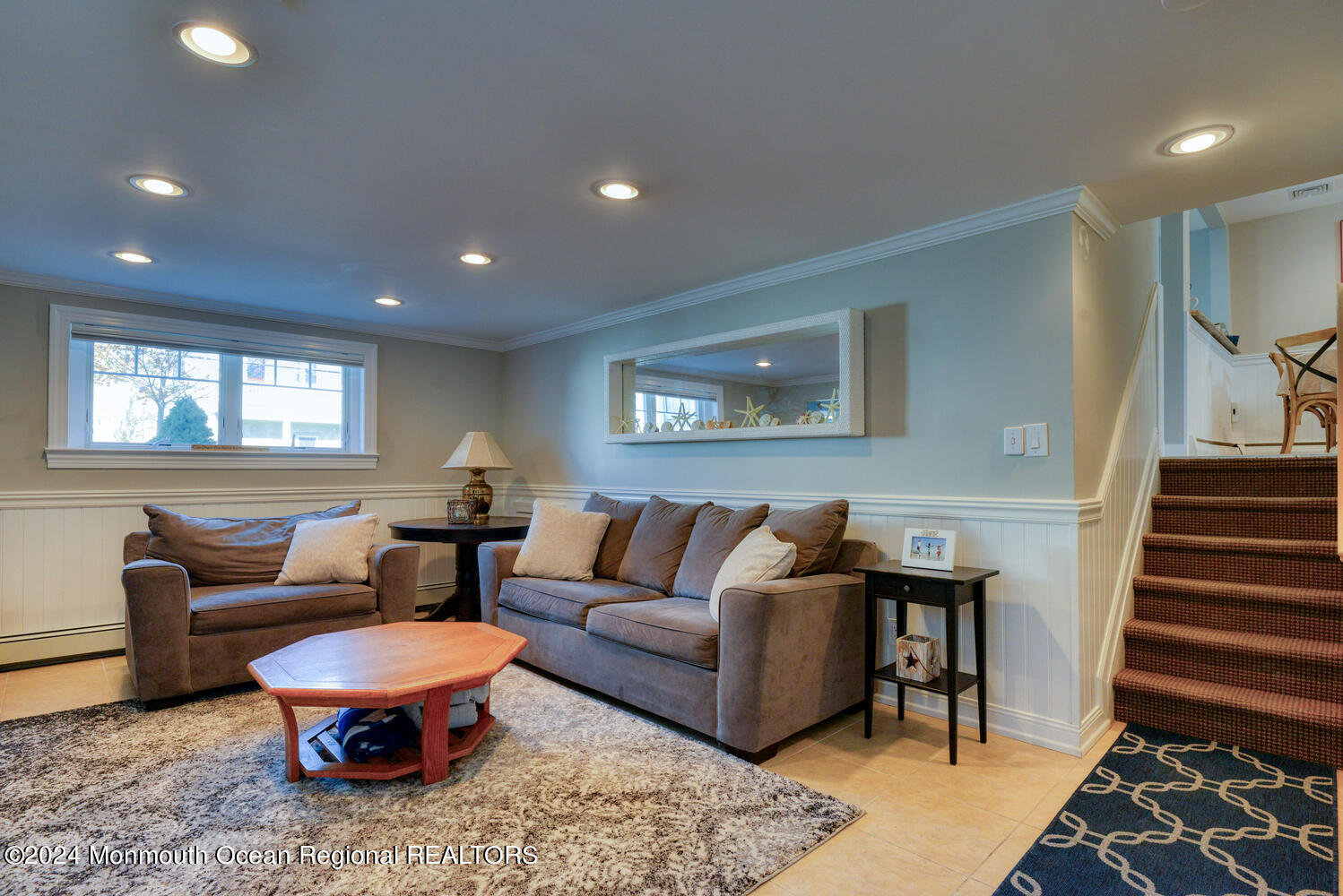 105 St Louis Avenue Point Pleasant Beach, NJ 08742 - Photo 21 of 25 a living room with furniture and wooden floor