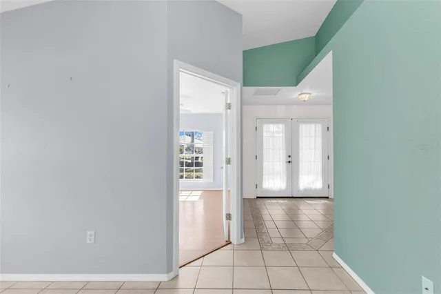 a view of an empty room