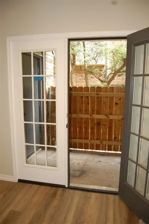a view of front door