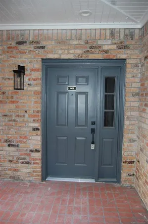 a view of front door of house