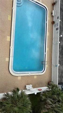 an aerial view of a entryway