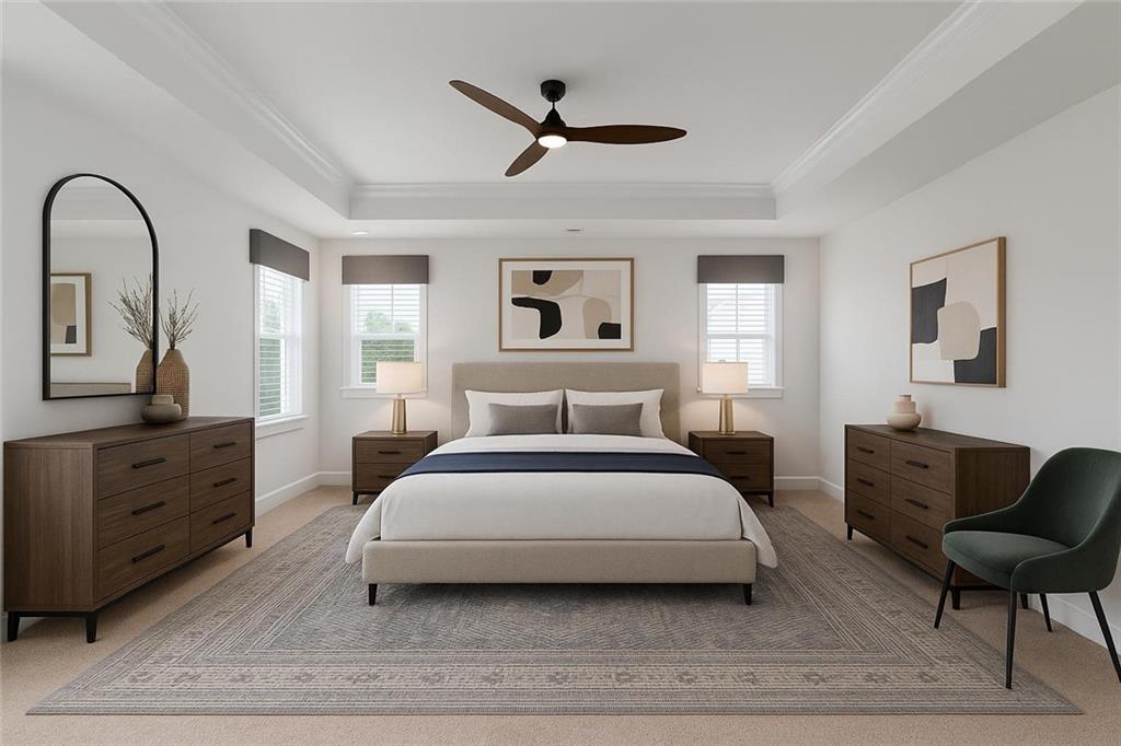 107 Abigail Drive Mars, PA 16046 - Photo 27 of 50 a spacious bedroom with a bed a window and chair