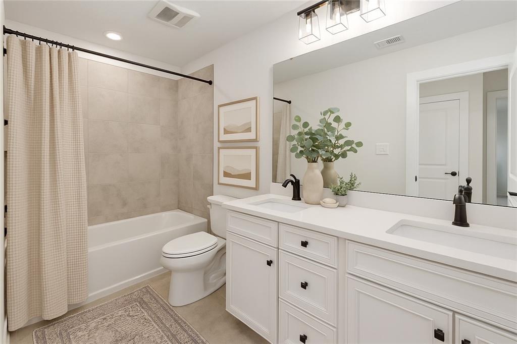 107 Abigail Drive Mars, PA 16046 - Photo 39 of 50 a bathroom with a granite countertop sink a toilet and a bathtub